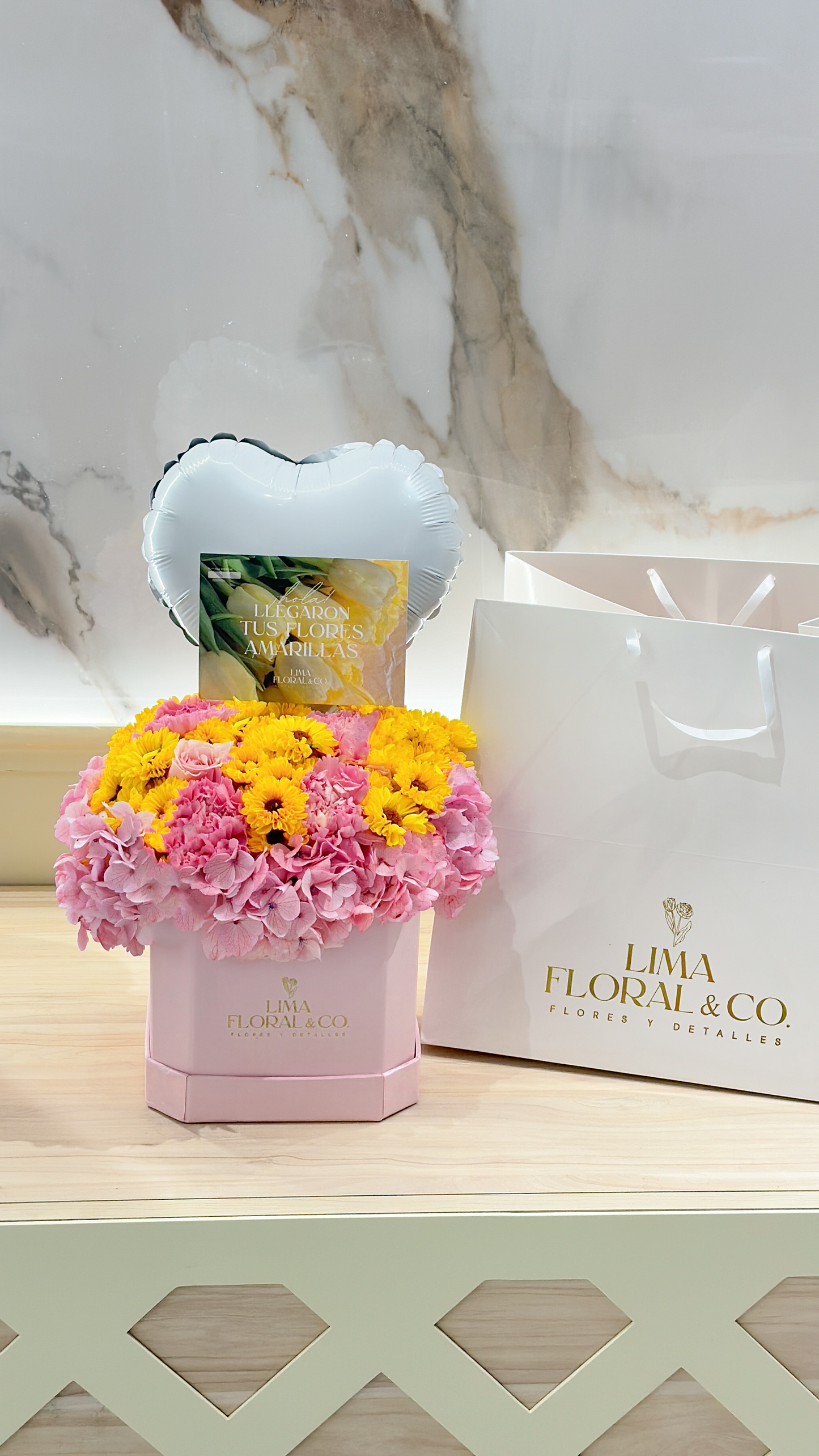 Box Mini Girasol - Flores Amarillas