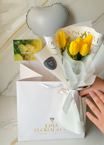 Ramo 5 Tulipanes Amarillos - Flores Amarillas
