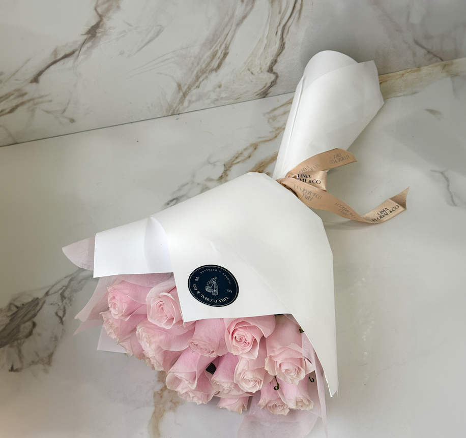Ramo Princesa: 18 rosas rosadas