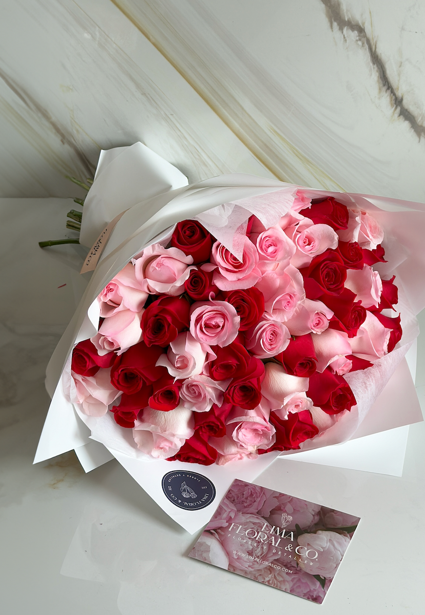 Ramo 50 Rosas Bicolor