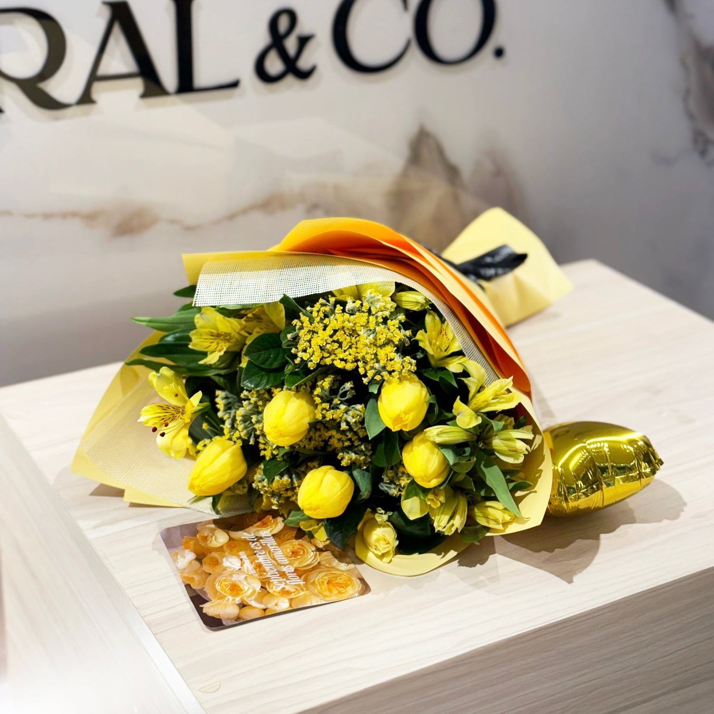 Ramo Amelia Tulipanes - Flores Amarillas