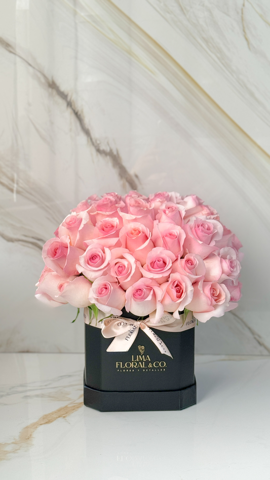 Box Pink: 40 Rosas