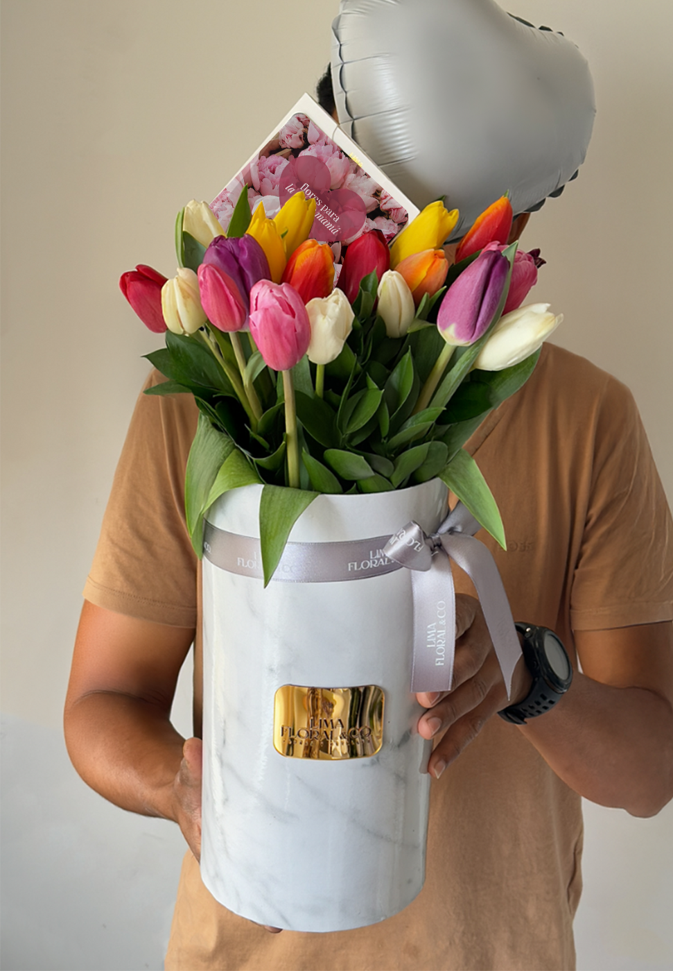 Box Alto 20 Tulipanes