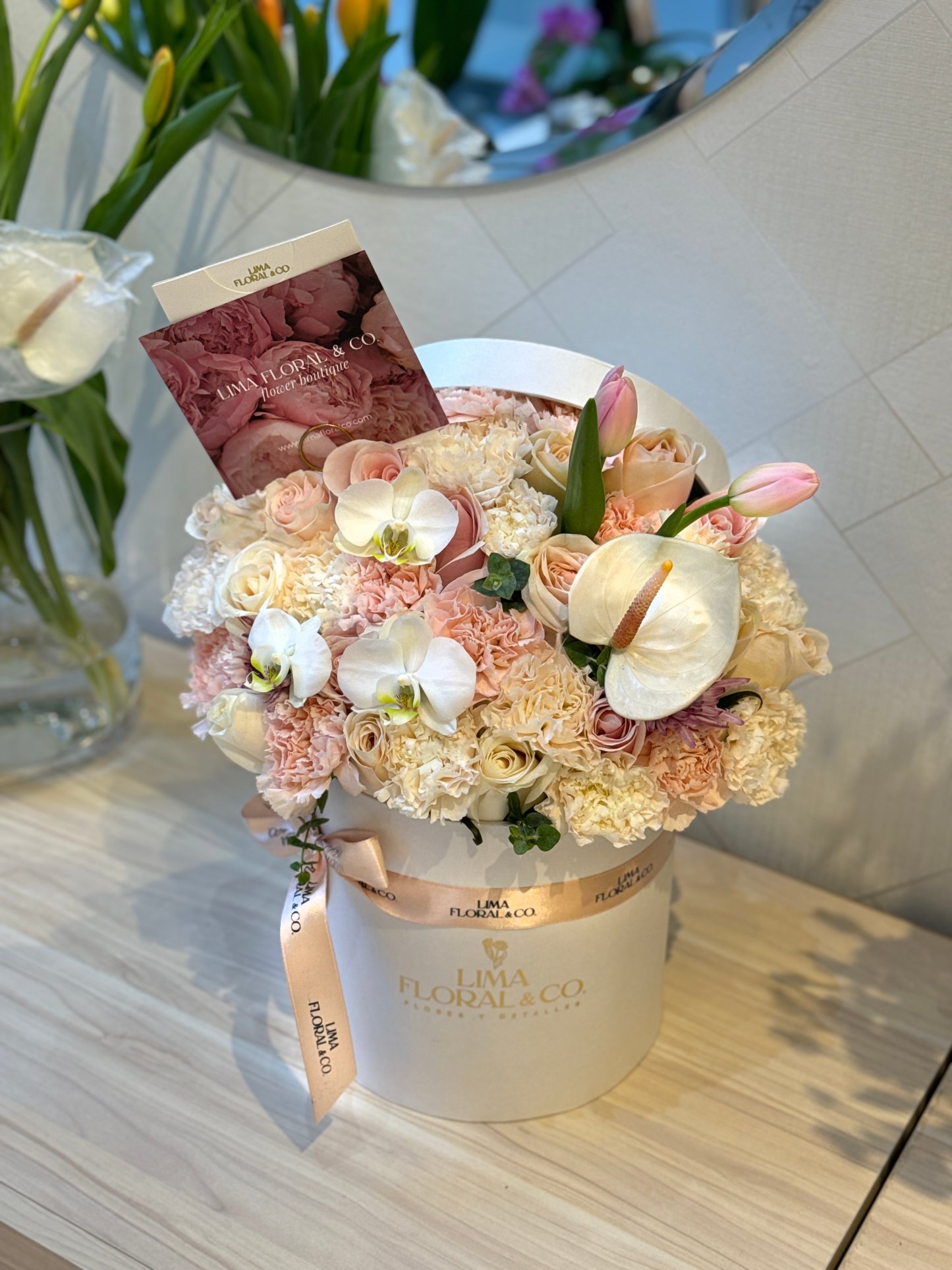 Sombrerera Orquídeas & Rosas