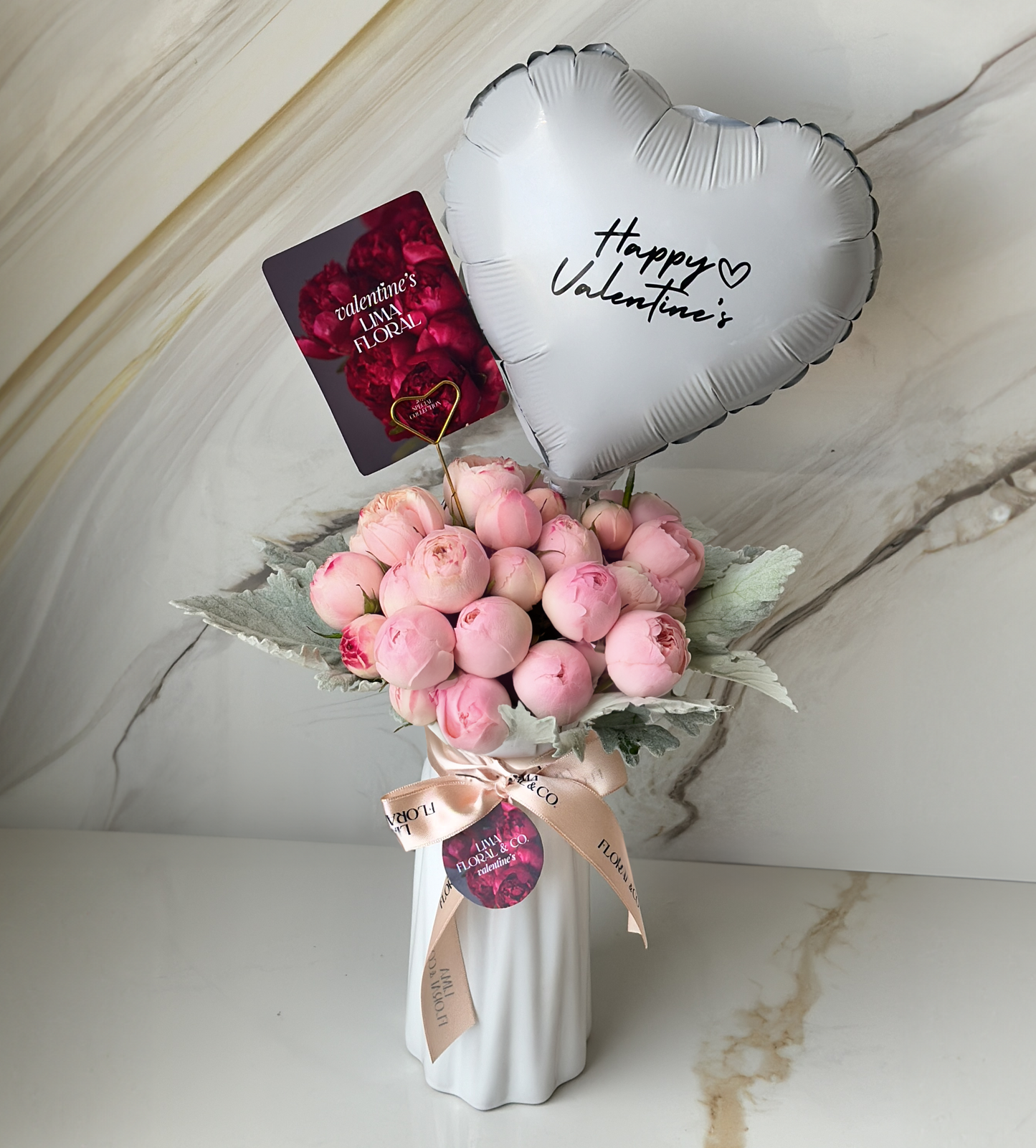 Jarrón inglesas - San Valentín