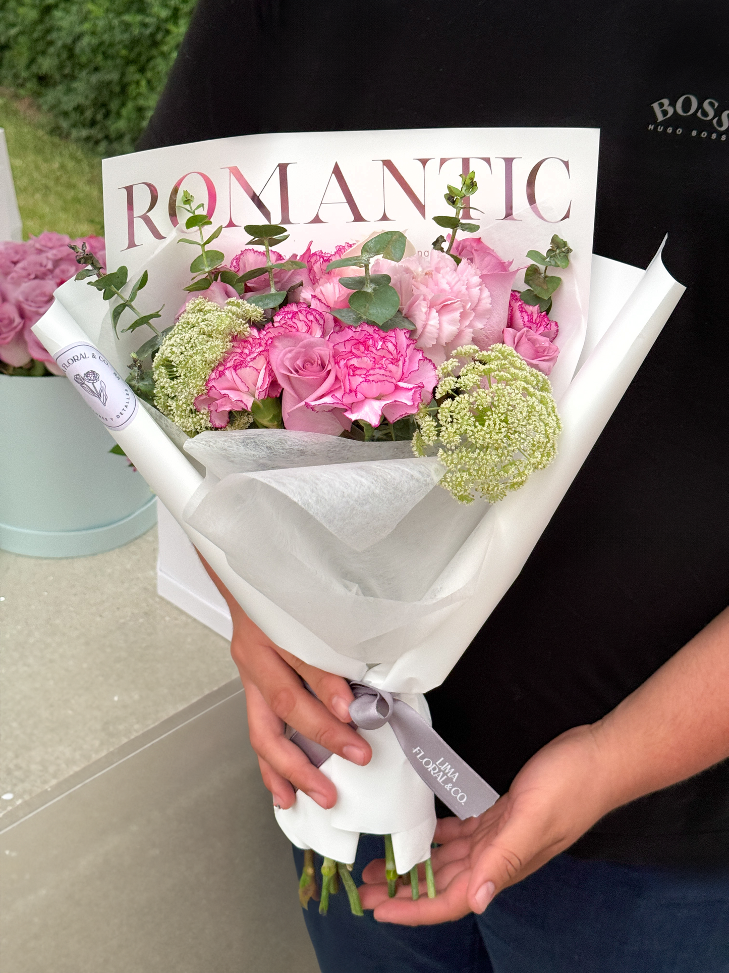 Ramo Aitana: rosas & claveles