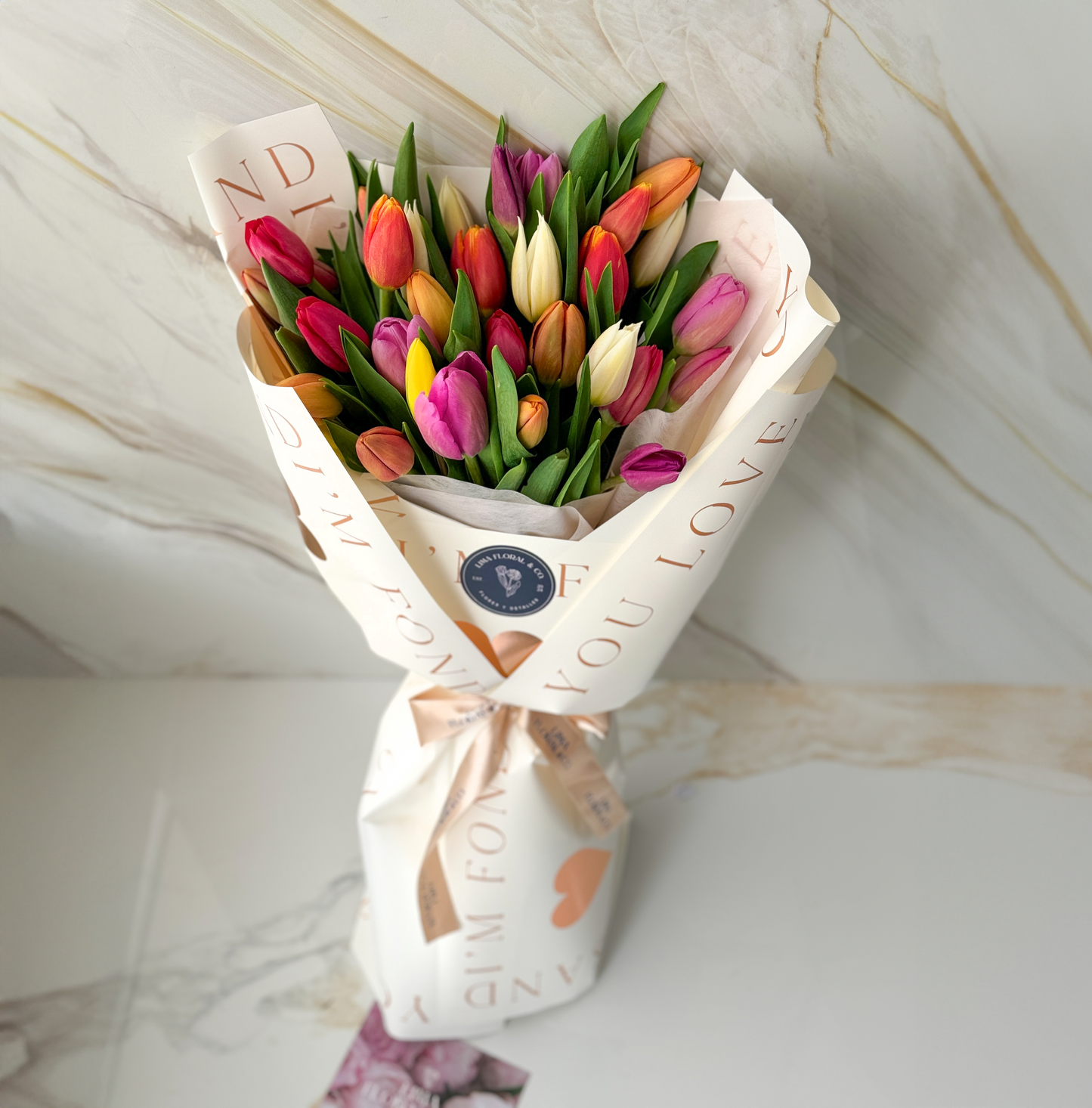 Ramo 30 Tulipanes Multicolor