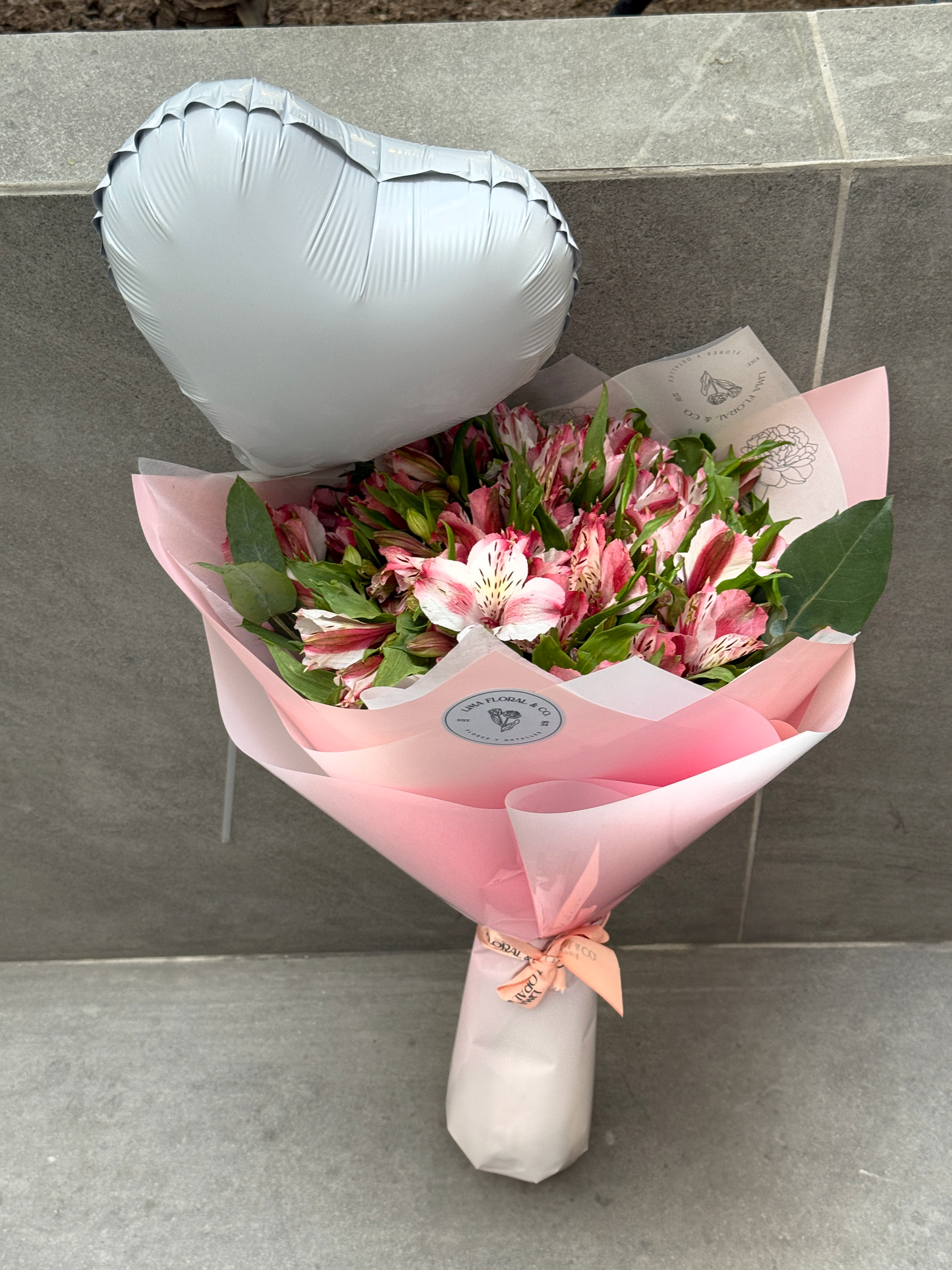 Ramo Grande de Astromelias Rosado