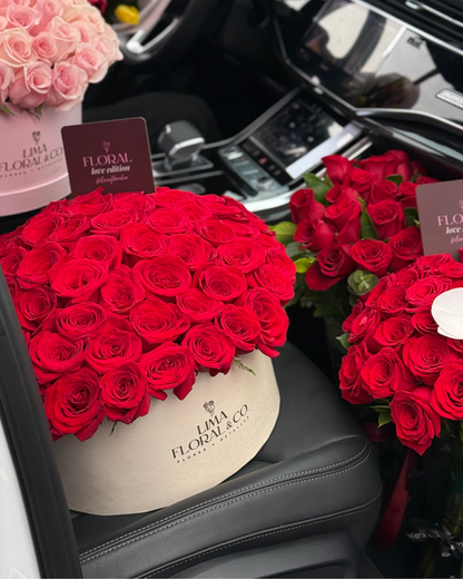Round Luxury: Rosas Rojas