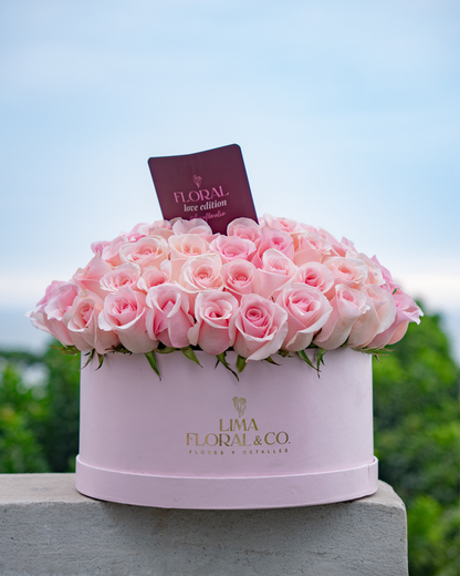 Round Luxury: Rosas Rosadas