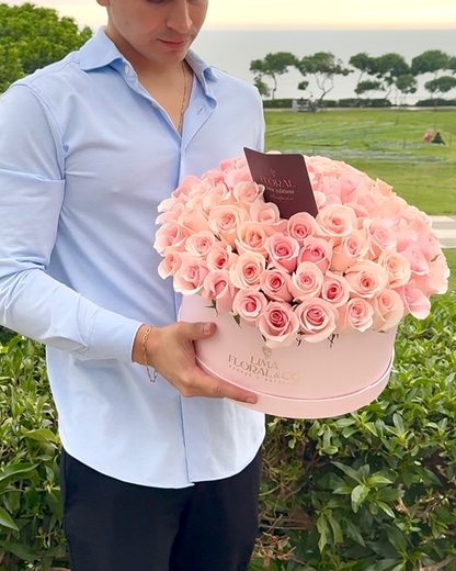 Round Luxury: Rosas Rosadas