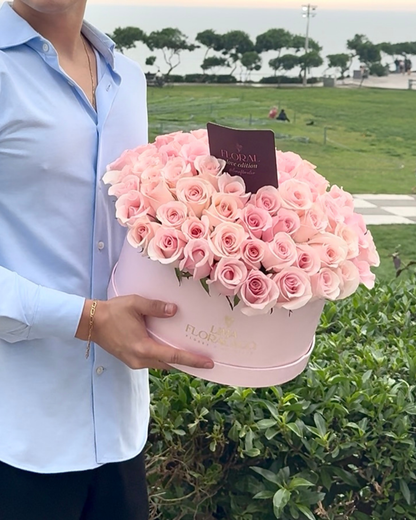 Round Luxury: Rosas Rosadas