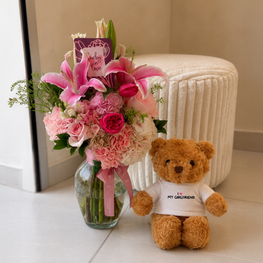 Jarrón Zoila + Teddy Girlfriend