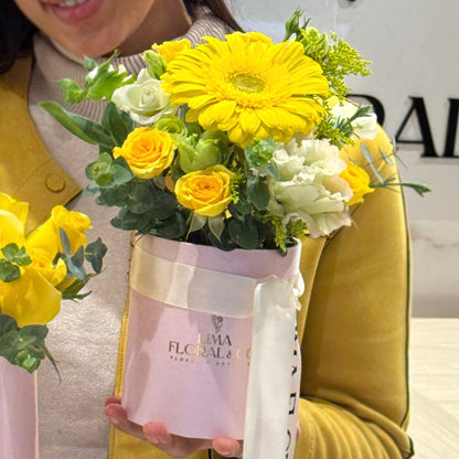 Box Mini Amarillo - Flores Amarillas