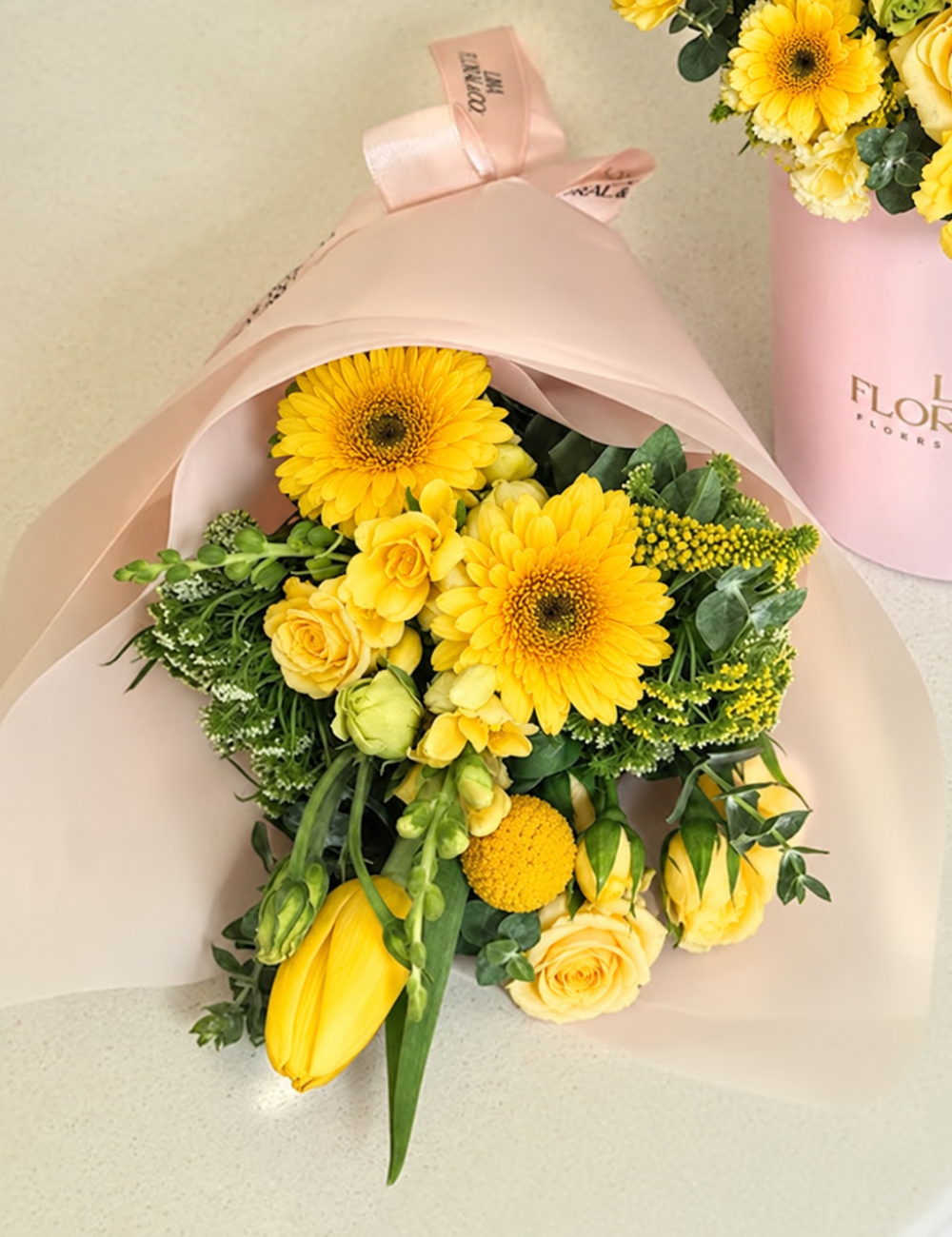 Ramo Mini Tulipán Amarillo - Flores Amarillas