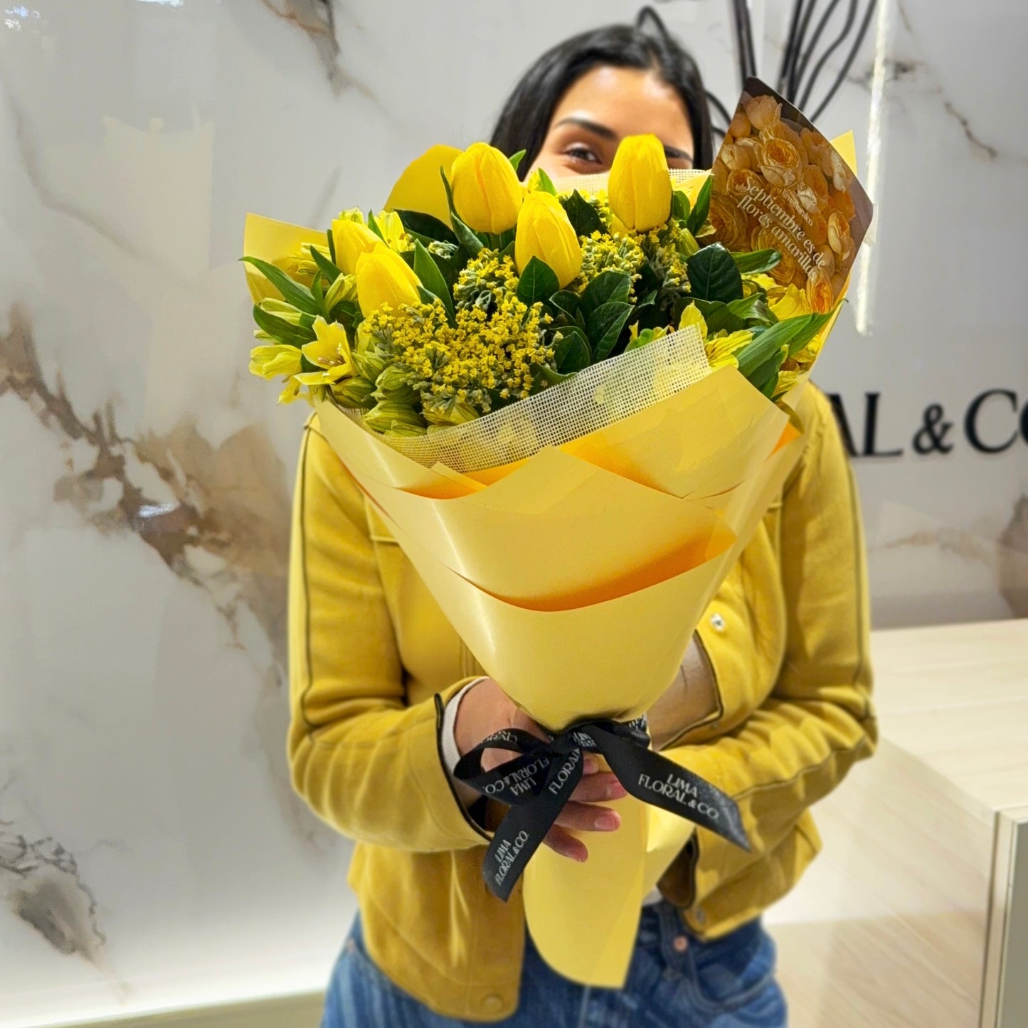 Ramo Amelia Tulipanes - Flores Amarillas