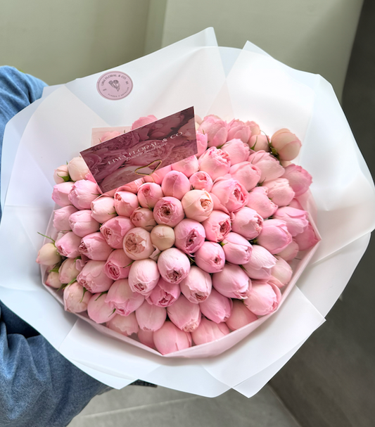 Ramo 100 rosas inglesas