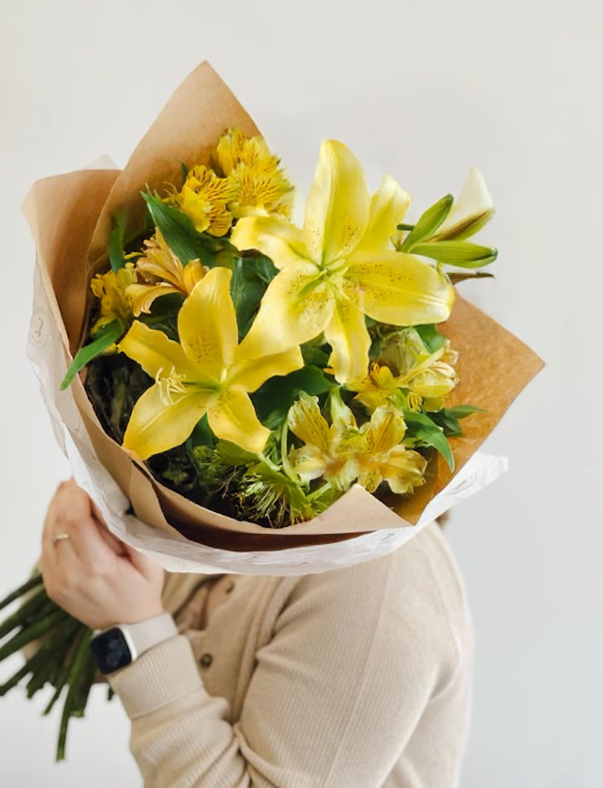 Ramo lilium amarillo - flores amarillas