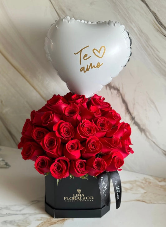 Mini Luxury Box 40 Rosas