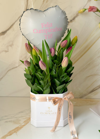 Mini Box de 10 Tulipanes: Jardín de Tulipanes