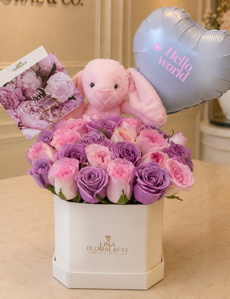 Box Bunny Lila y Rosa