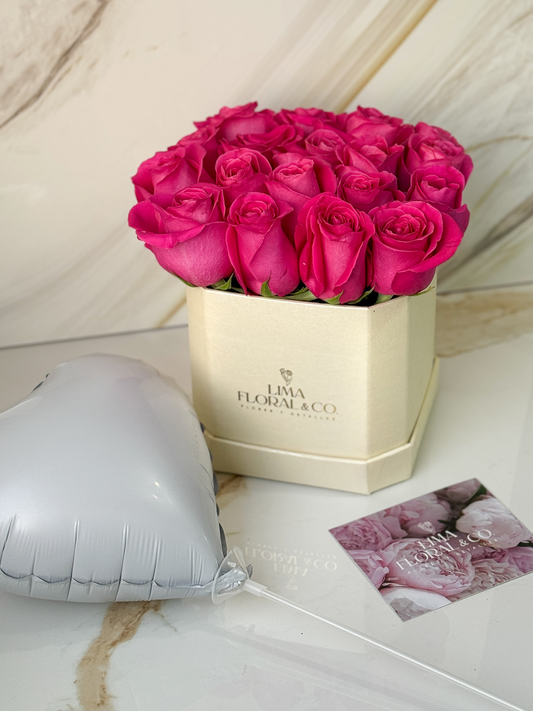 Mini Box Barbie - 20 a 22 Rosas Importadas