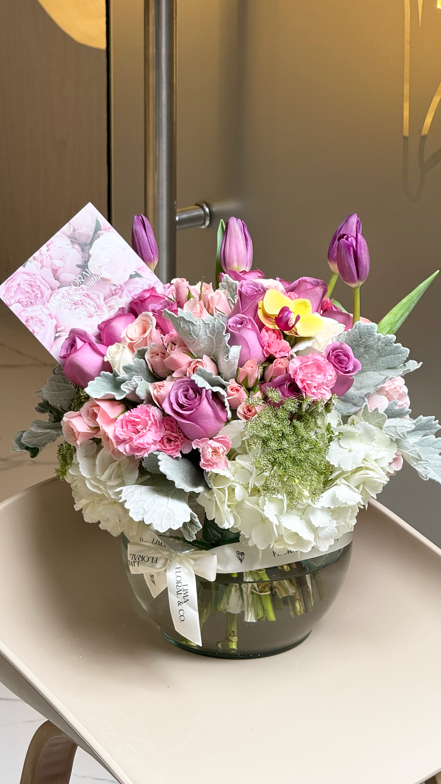 Esfera Morada: Tulipanes