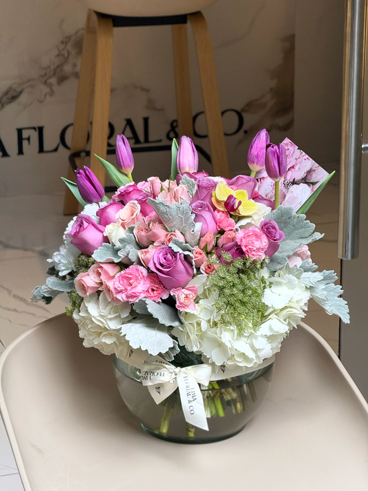 Esfera Morada: Tulipanes