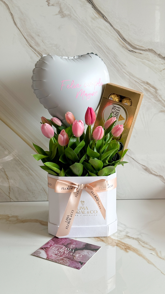 Box Eternal Love: Box Tulipanes