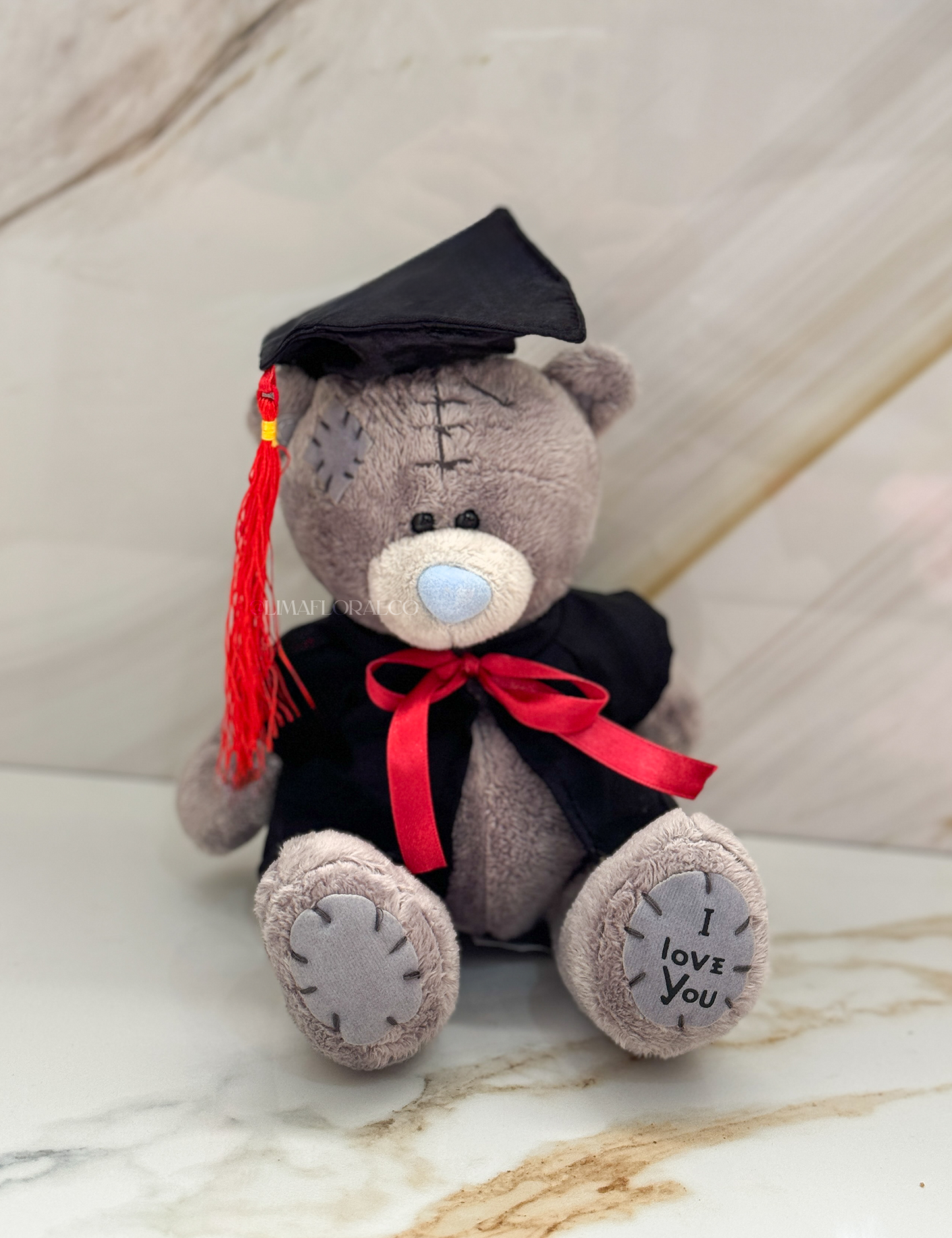 Osito Graduado Color Gris - peluche