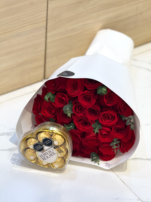 Pack Corazón - ramo de 30 rosas