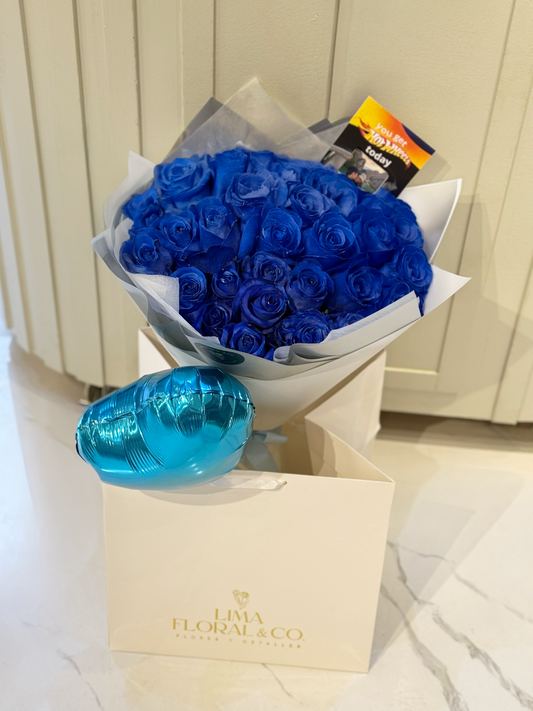Ramo 50 rosas azules